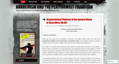 Desktop Screenshot of anarchistplatform.wordpress.com