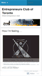 Mobile Screenshot of entrepreneurcluboftoronto.wordpress.com