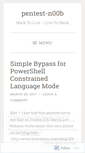 Mobile Screenshot of pentestn00b.wordpress.com