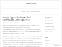 Tablet Screenshot of pentestn00b.wordpress.com