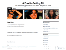 Tablet Screenshot of foodiegettingfit.wordpress.com