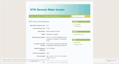 Desktop Screenshot of kykgenesis.wordpress.com