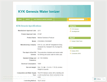 Tablet Screenshot of kykgenesis.wordpress.com