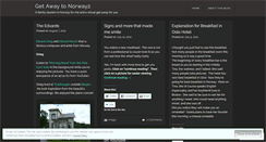 Desktop Screenshot of getawaytonorway.wordpress.com