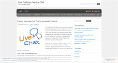 Desktop Screenshot of livecustomerservicechat.wordpress.com