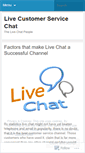 Mobile Screenshot of livecustomerservicechat.wordpress.com