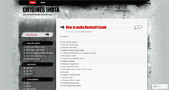 Desktop Screenshot of cuisinesindia.wordpress.com
