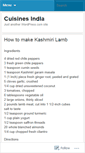 Mobile Screenshot of cuisinesindia.wordpress.com