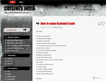 Tablet Screenshot of cuisinesindia.wordpress.com