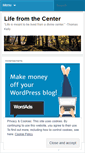 Mobile Screenshot of lifefromthecenter.wordpress.com