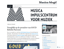 Tablet Screenshot of musicablogt.wordpress.com