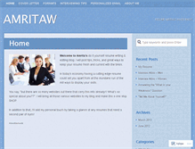Tablet Screenshot of amritaw.wordpress.com