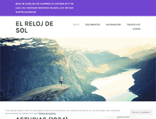 Tablet Screenshot of elrelojdesol.wordpress.com