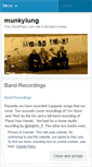 Mobile Screenshot of munkylung.wordpress.com