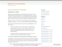 Tablet Screenshot of keyzero.wordpress.com