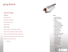 Tablet Screenshot of gregknese.wordpress.com
