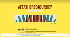 Desktop Screenshot of afeatheredjourney.wordpress.com