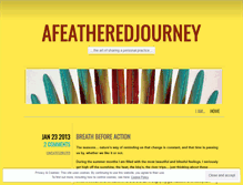 Tablet Screenshot of afeatheredjourney.wordpress.com