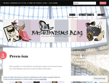 Tablet Screenshot of fashionisms.wordpress.com