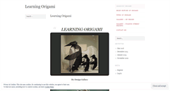 Desktop Screenshot of learningorigami.wordpress.com