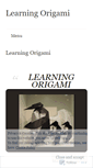 Mobile Screenshot of learningorigami.wordpress.com