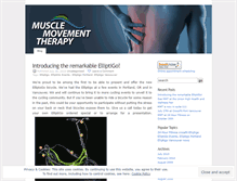 Tablet Screenshot of musclemovementtherapy.wordpress.com