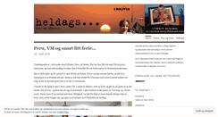 Desktop Screenshot of heldag.wordpress.com