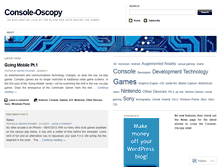 Tablet Screenshot of consoleoscopy.wordpress.com