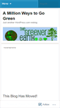 Mobile Screenshot of amillionwaystogogreen.wordpress.com