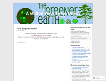 Tablet Screenshot of amillionwaystogogreen.wordpress.com