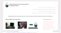 Desktop Screenshot of geocognitionresearchlaboratory.wordpress.com