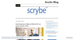 Desktop Screenshot of iscrybe.wordpress.com