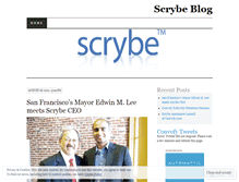 Tablet Screenshot of iscrybe.wordpress.com