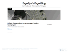 Tablet Screenshot of ergoeye.wordpress.com