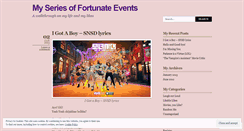 Desktop Screenshot of myseriesoffortunateevents.wordpress.com