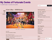 Tablet Screenshot of myseriesoffortunateevents.wordpress.com