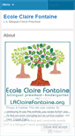 Mobile Screenshot of ecoleclairefontaine.wordpress.com