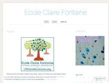 Tablet Screenshot of ecoleclairefontaine.wordpress.com