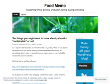 Tablet Screenshot of foodmemo.wordpress.com