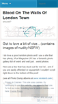 Mobile Screenshot of bloodonthewallsoflondontown.wordpress.com