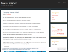 Tablet Screenshot of foreveragamer.wordpress.com