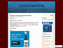 Tablet Screenshot of consultaprevia.wordpress.com