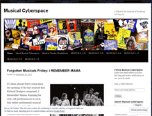 Tablet Screenshot of musicalcyberspace.wordpress.com