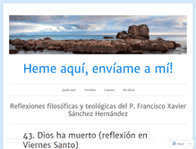 Tablet Screenshot of franciscoxaviersanchez.wordpress.com