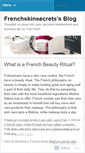 Mobile Screenshot of frenchskinsecrets.wordpress.com