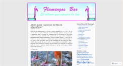 Desktop Screenshot of barflamingos.wordpress.com