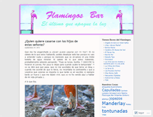 Tablet Screenshot of barflamingos.wordpress.com