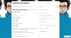 Desktop Screenshot of amghulman.wordpress.com