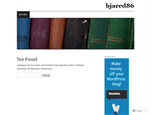 Tablet Screenshot of bjared86.wordpress.com