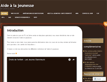 Tablet Screenshot of aidealajeunesse.wordpress.com